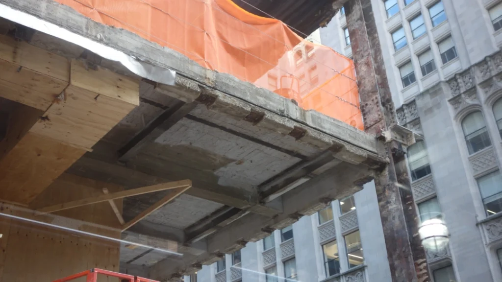 SCHORN_63 Madison_existing slab edge