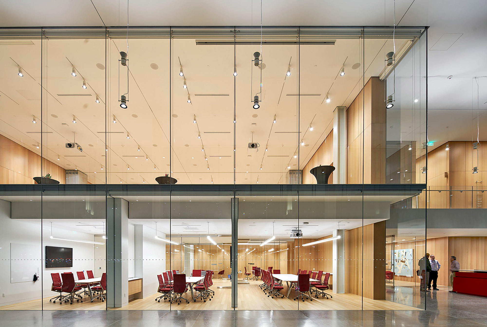 Krause Gateway Center, lobby, by Renzo Piano Building Workshop