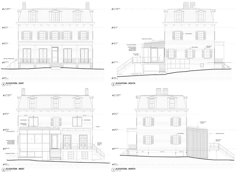 SCHORN_Piermont House_Building elevations
