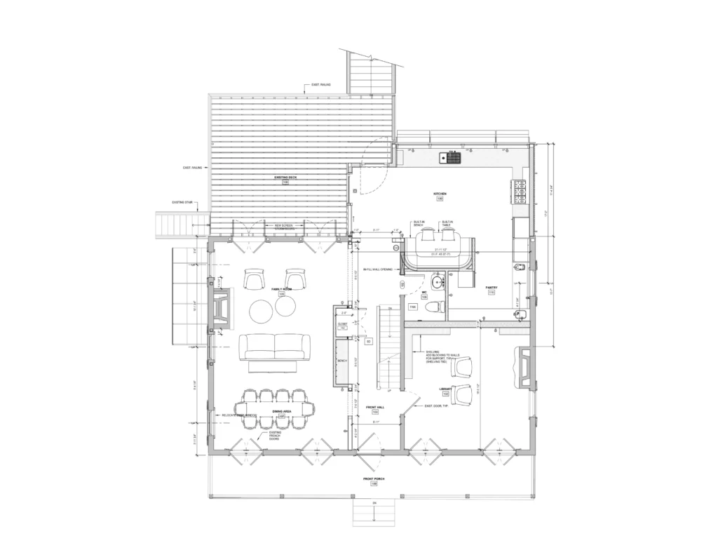 SCHORN_Piermont House_Floor plan with furniture