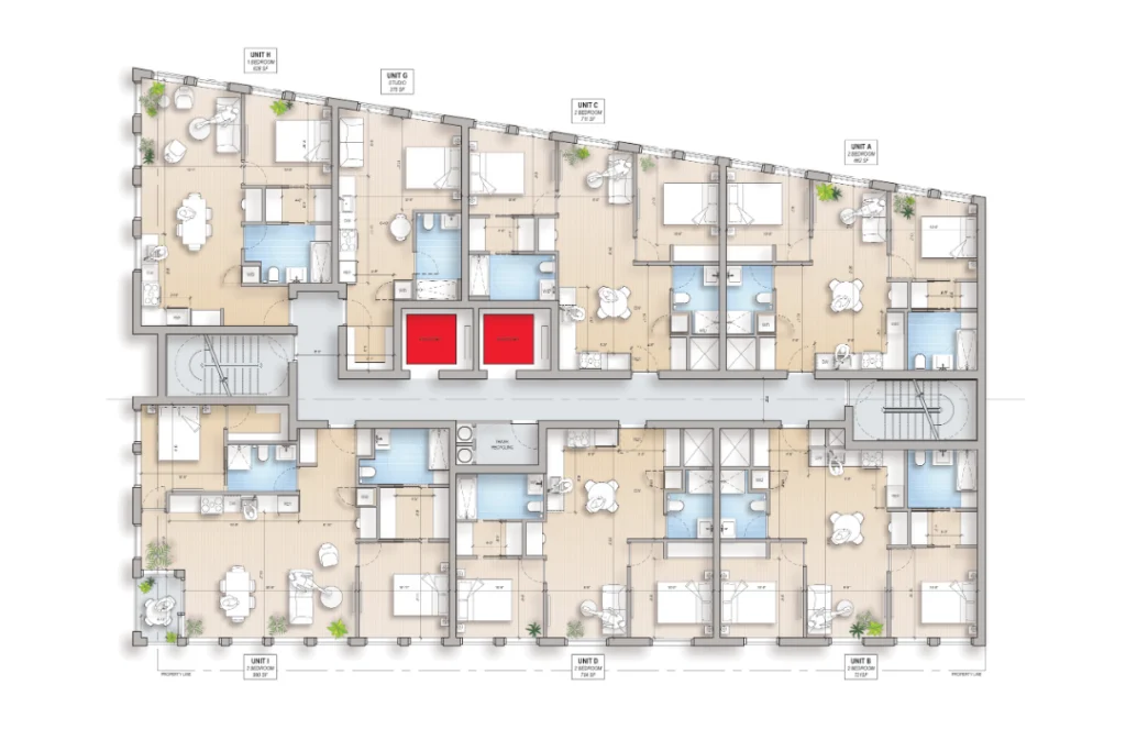 SCHORN_7th Street_7 unit plan