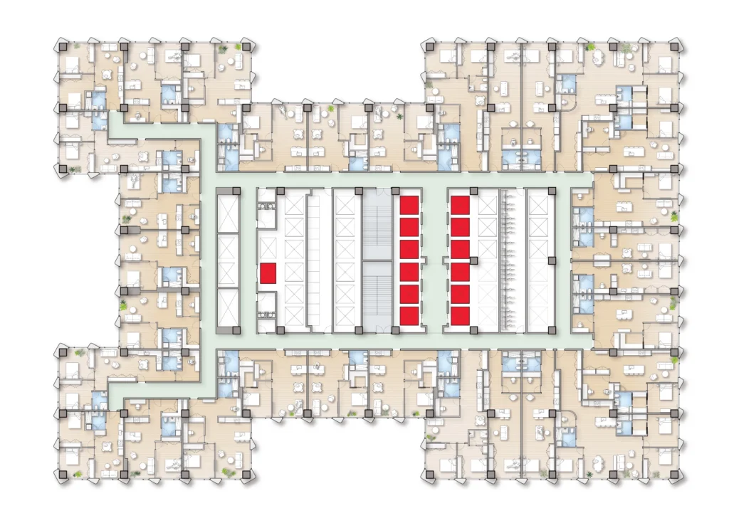 SCHORN_Office to resi_Typ Floor Plan_colour