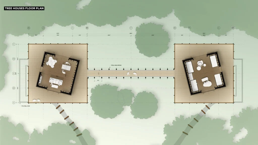 SCHORN_River Camp_DWG - Tree Houses Plan