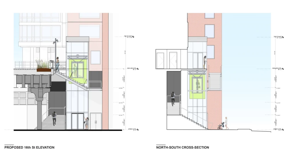 SCHORN_16th Street Stair_Elevation and Section