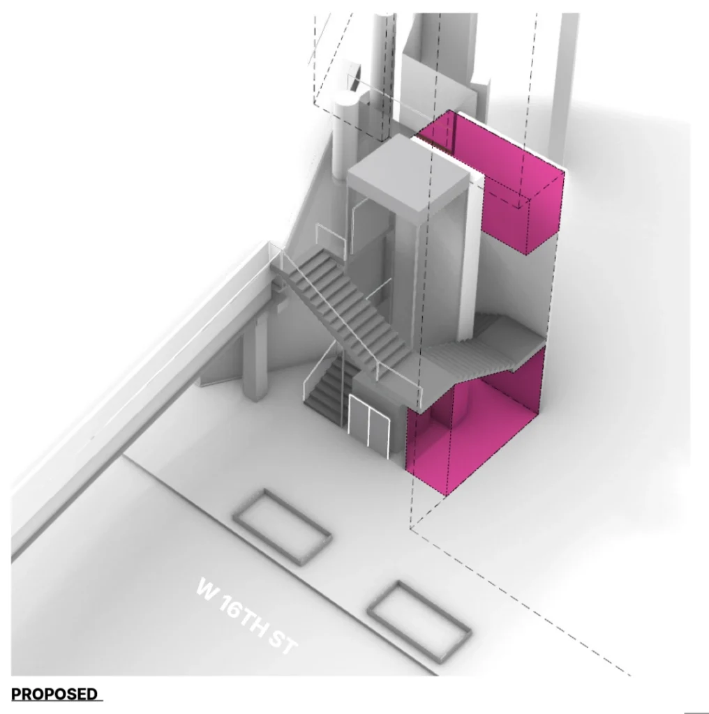 SCHORN_16th Street Stair_Storage volumes